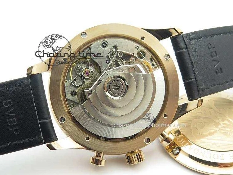 MIROTIME 0324 Portuguese Chrono RG IW371433 Jackie Chan ZF 1:1 Best Edition Gray Dial On Black Leather Strap A7750 V WrinkleFree 7273